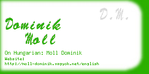 dominik moll business card